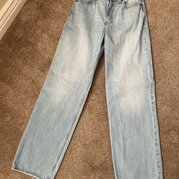 Abercrombie & Fitch Women's High Rise Jeans - Light Blue - Picture 6 of 12